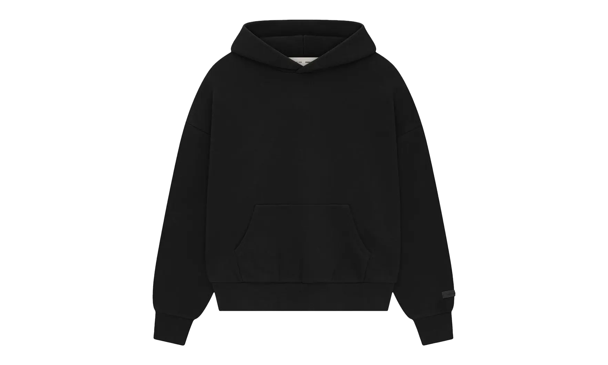 CLASSIC FIT FLEECE HOODIE "JET BLACK" 192AS252050F