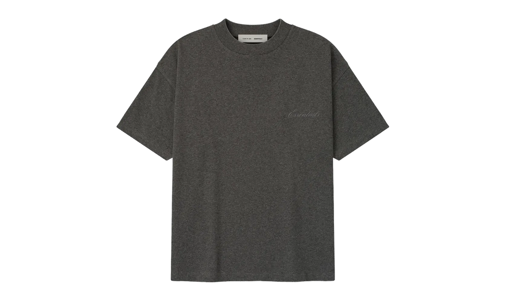 Embroidered Classic Short Sleeve Tee "Charcoal Heather" 125HO254191F