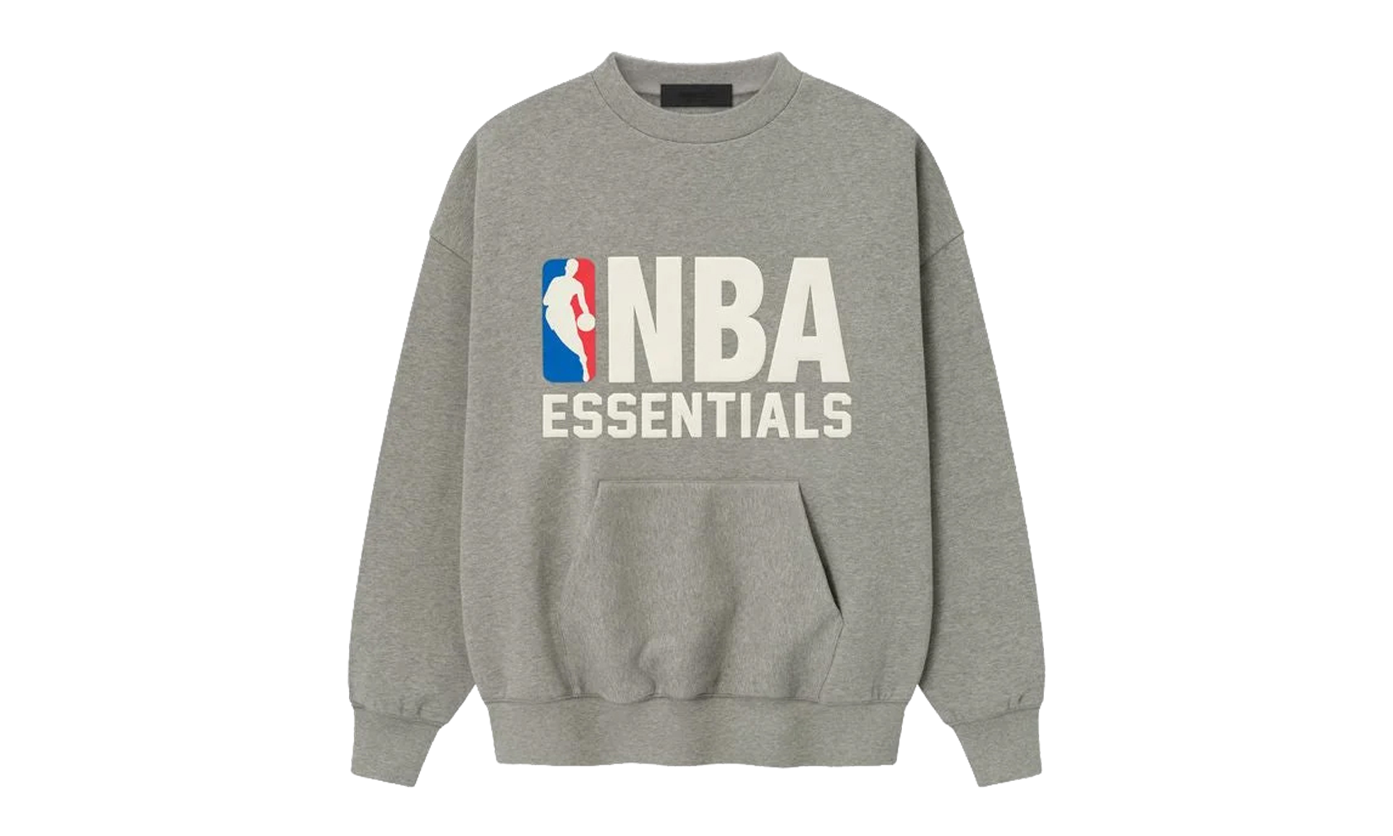 NBA SPORTS FIT CREWNECK SWEATSHIRT "CONCRETE HEATHER" 192NB256502F