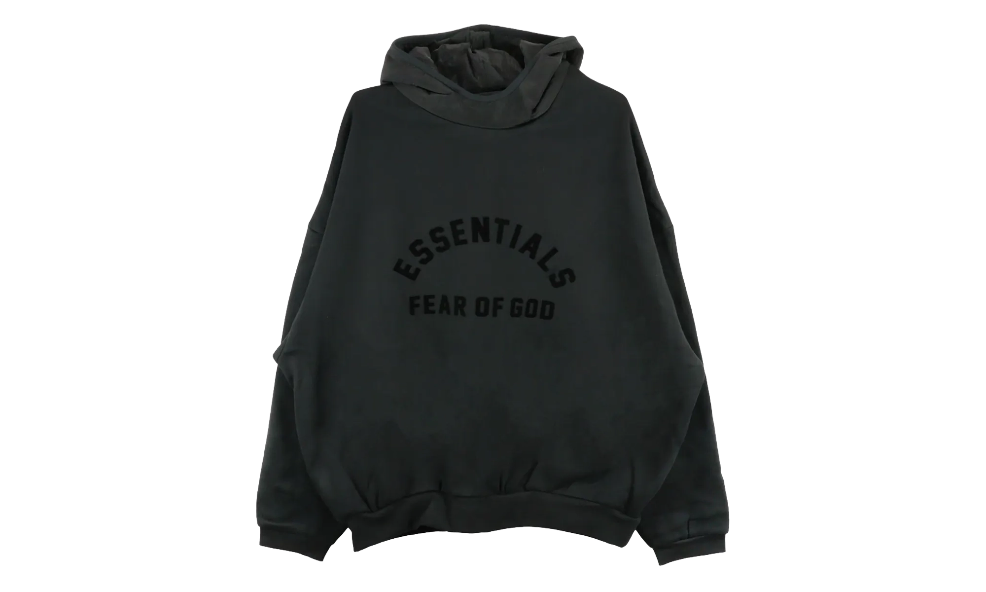 Nylon Fleece Hoodie "Jet Black" 202SP244314F