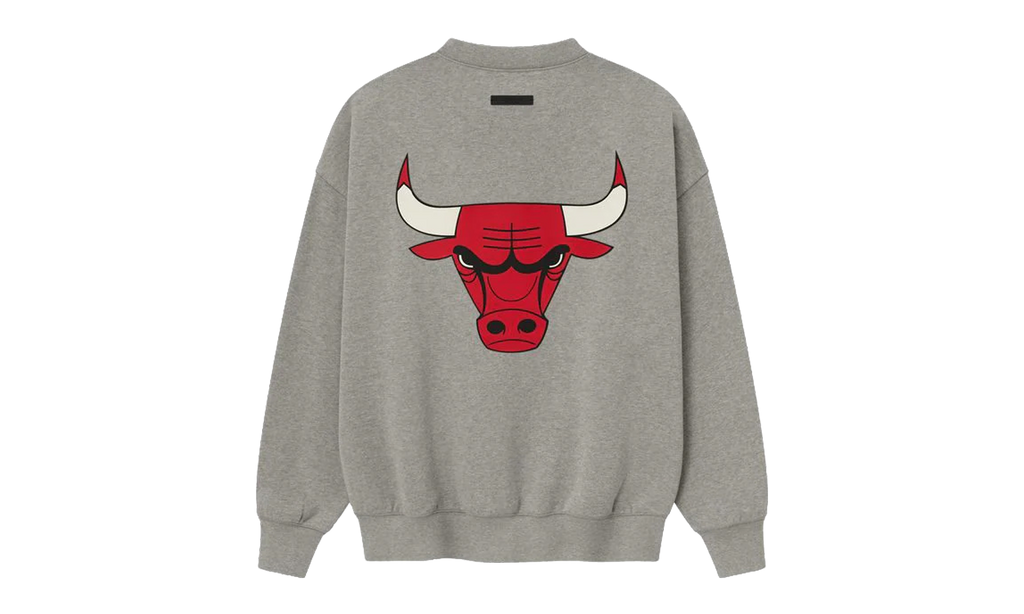 BULLS SPORTS FIT CREWNECK SWEATSHIRT "CONCRETE HEATHER" 192NB256506F
