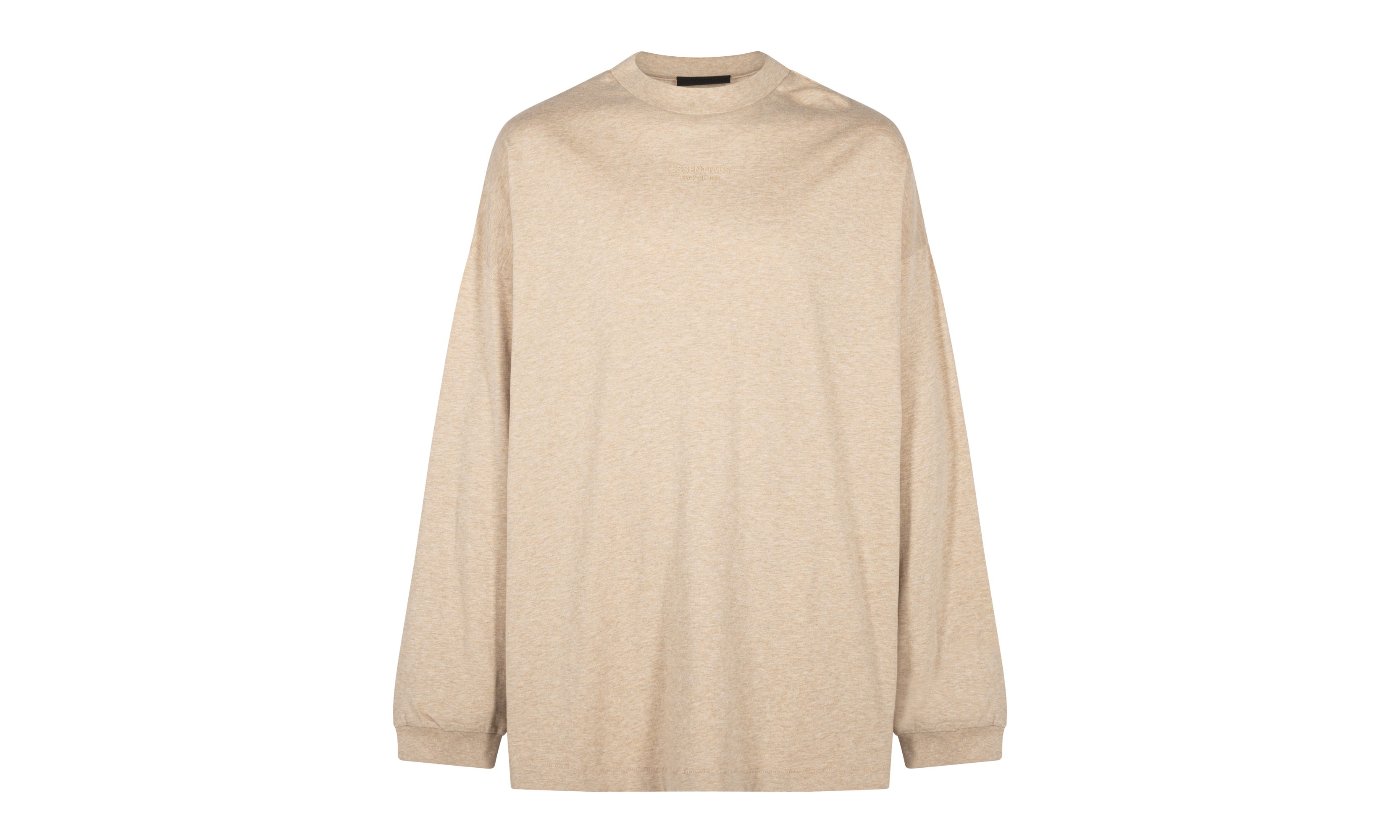 ESSENTIALS CORE L/S TEE "GOLD HEATHER" 125BT232013F