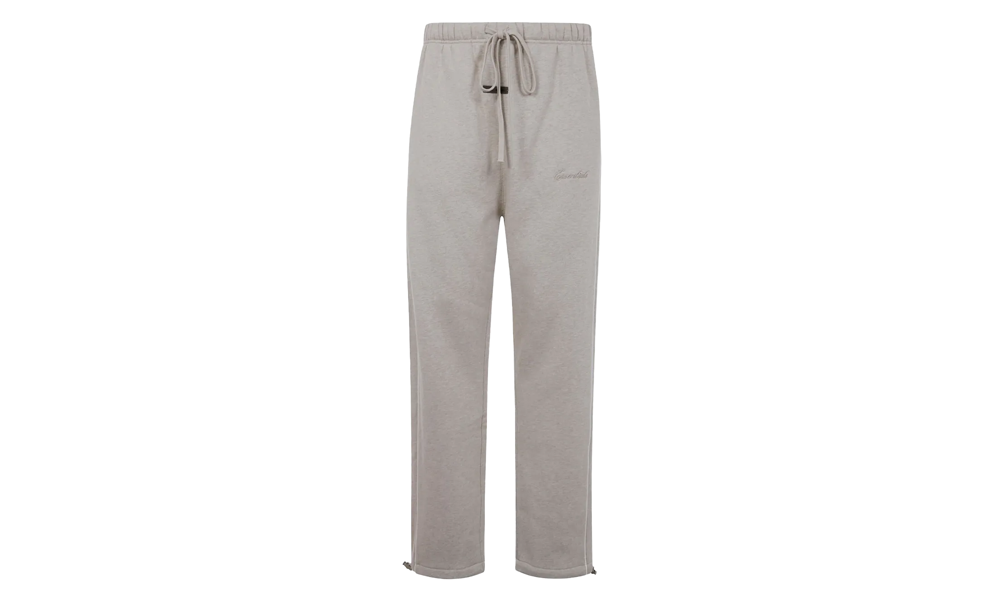RELAXED FLEECE SWEATPANT W/ PIPING "HEATHER STONE / CLOUD WHITE" 130SP258062F