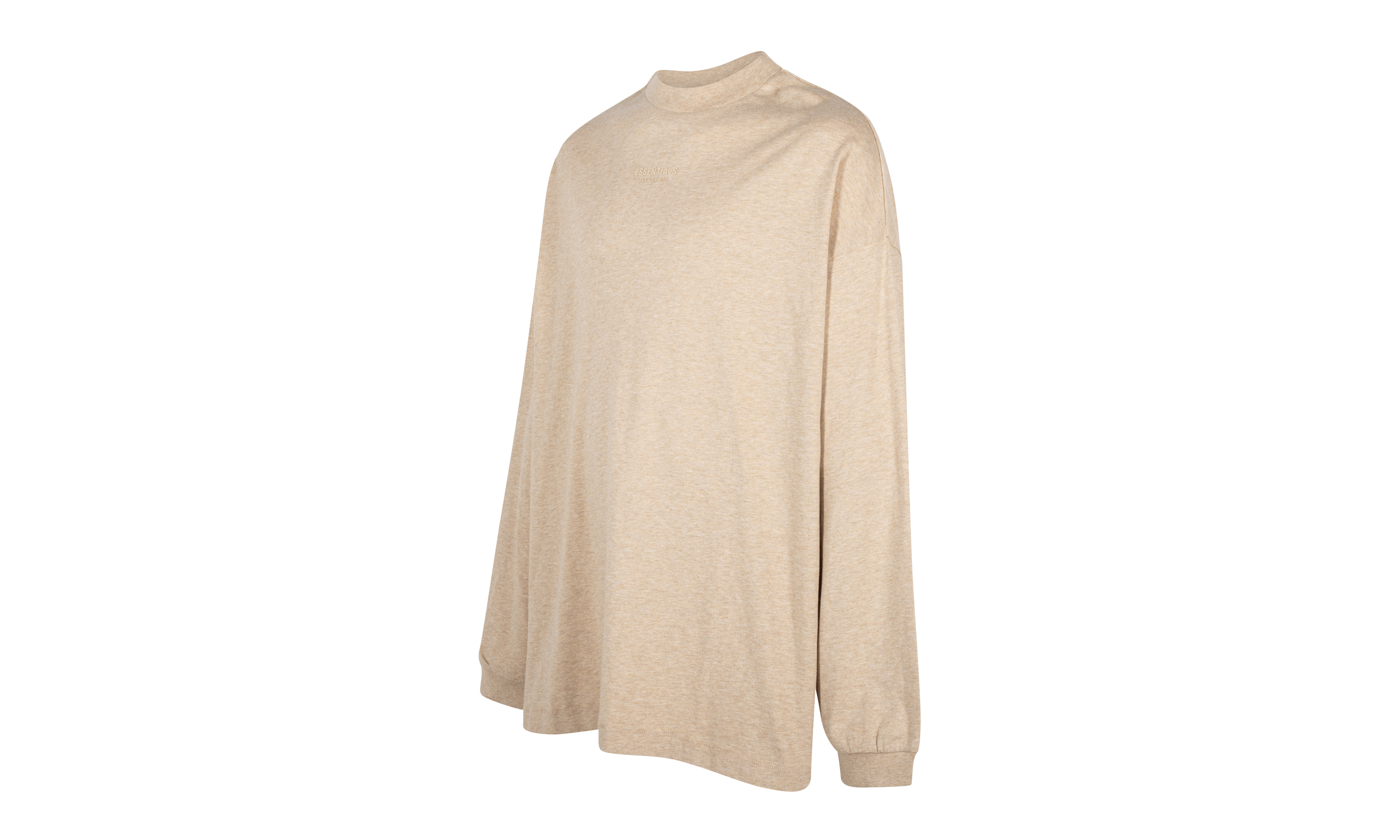 ESSENTIALS CORE L/S TEE "GOLD HEATHER" 125BT232013F